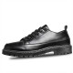 Men's Korean-style black British casual work shoes, Korean-style trendy and versatile Martin shoes for cross-border trade.