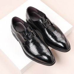 New business formal men's leather shoes, high-end wedding shoes, 2024 genuine leather commuter shoes, British-style casual shoes.