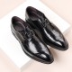 New business formal men's leather shoes, high-end wedding shoes, 2024 genuine leather commuter shoes, British-style casual shoes.