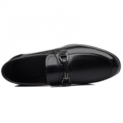 New top-grain cowhide loafers, men's business formal, light luxury loafers, premium British-style men's leather shoes.