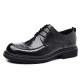 Spring new 2024 men's leather shoes, genuine leather British-style fashionable men's shoes, thick soles. Commuting shoes for business and formal wear