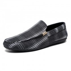Spring/Summer trendy loafers, men's slip-on shoes, breathable, slip-on shoes, casual slip-ons. Men's large-size shoes for export (46)