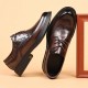 Men's leather shoes, autumn new, top-grain cowhide formal, business, wedding shoes, black, wholesale, casual, British-style men's shoes