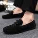 Cross-border delivery of summer men's breathable moccasins, slip-on casual shoes, trendy and versatile work shoes Cross-border delivery of summer men's breathable moccasins, slip-on casual shoes, trendy and versatile work shoes