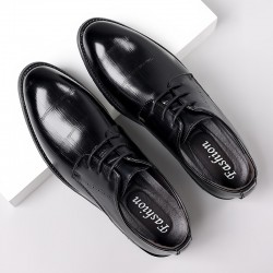 Men's business formal leather shoes, genuine leather soft-soled, pointed-toed, British casual shoes, groom's suit wedding shoes, cross-border trade.