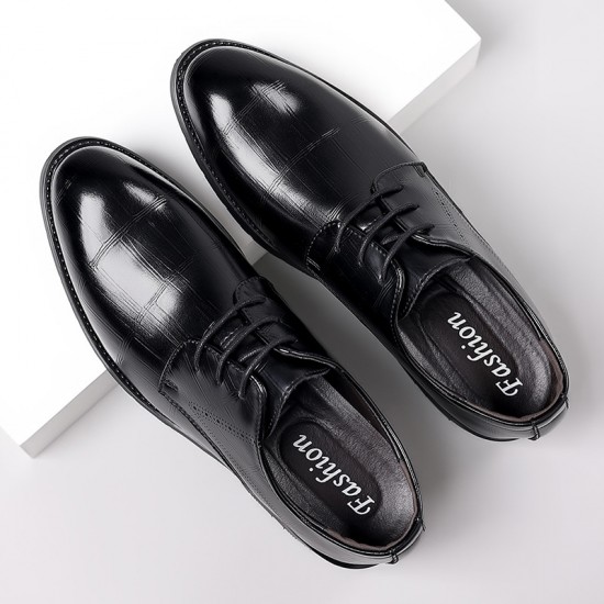 Men's business formal leather shoes, genuine leather soft-soled, pointed-toed, British casual shoes, groom's suit wedding shoes, cross-border trade.