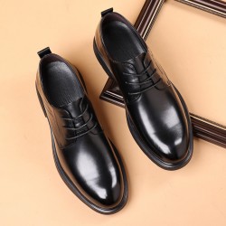 New autumn men's casual shoes, formal business and wedding shoes, factory wholesale, soft leather, soft-soled, fashionable shoes for men