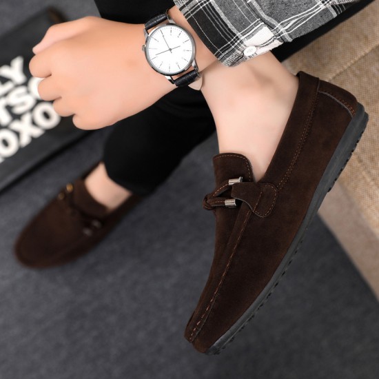 Cross-border delivery of spring and summer men's slip-on shoes, casual, breathable, lazy, trendy, versatile work cloth shoes.