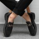 Summer casual leather shoes for men, breathable slip-on loafers, Korean-style versatile cross-border men's shoes, British loafers