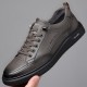 New Genuine Leather Men's Spring Casual Wholesale Korean Style Trendy Leather Shoes, Simple and Versatile European Style Men's Shoes