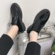 Shipshipping shiny leather British leather shoes, versatile Korean-style small leather shoes, thick-soled Martin work shoes, cross-border shoes for foreign trade