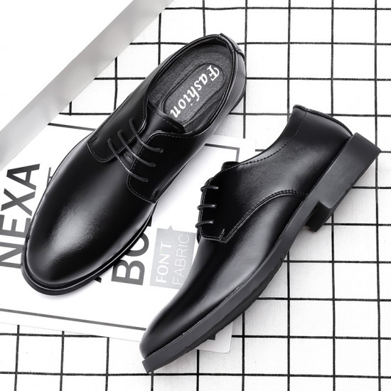 Men's business formal leather shoes, premium-looking, pointed-toe, height-enhancing casual shoes, British-style groom's wedding shoes, genuine leather soft leather. Suits Men's business formal leather shoes, premium-looking, pointed-toe, height-enhancing casual shoes, British-style groom's wedding shoes, genuine leather soft leather. Suits
