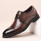 New business formal men's leather shoes, high-end wedding shoes, 2024 genuine leather commuter shoes, British-style casual shoes.