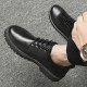 Young men's leather shoes, British black, casual business and formal, large-toe, Korean-style waterproof Martin shoes for work, cross-border delivery