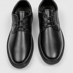 Summer men's black business and formal leather shoes, British work shoes, black soft-soled suit, groom's wedding shoes.