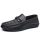 Men's leather shoes, summer wholesale, trendy, breathable, non-slip loafers for men Genuine leather hollow hole shoes with soft leather