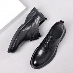New autumn men's leather shoes, business casual, genuine leather men's shoes, non-slip and wear-resistant, Korean-style commuting shoes, factory wholesale