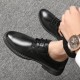 Cross-border delivery Men's business formal leather shoes, soft-soled, breathable casual shoes, youth black work shoes. Cross-border delivery Men's business formal leather shoes, soft-soled, breathable casual shoes, youth black work shoes.