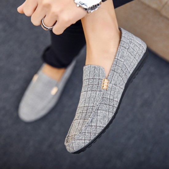 Summer men's slip-on shoes, Korean-style trendy, breathable, large sizes for young men. Dropshipping