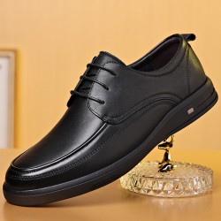 2024 men's leather shoes, comfortable, top-grain cowhide shoes for middle-aged and older men, genuine leather soft-soled dad shoes, wholesale, casual, breathable