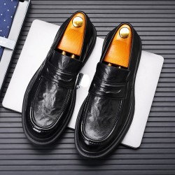 New men's leather shoes, genuine leather casual wholesale, breathable British men's trendy shoes, top-grain sheepskin Korean style