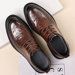Men's business casual wedding shoes, men's genuine leather, new British-style trendy shoes for commuting, top-grain cowhide delivery.