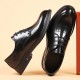 2024 autumn new top-grain cowhide men's high-end, breathable British-style formal business, groom's wedding shoes 2024 autumn new top-grain cowhide men's high-end, breathable British-style formal business, groom's wedding shoes