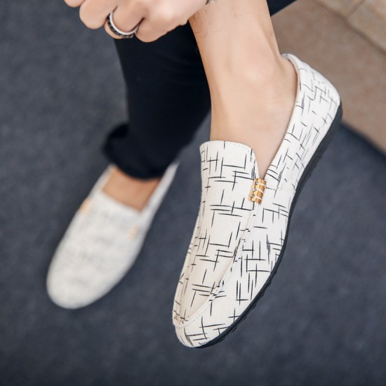 Spring and summer loafers for men, Korean-style trendy slip-on loafers, student trendy shoes, breathable large sizes