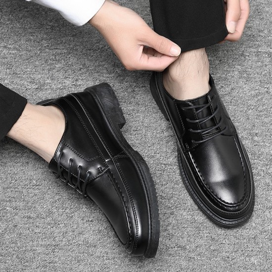 Spring and summer men's business formal casual shoes, Korean-style pointed-toe thin wedding shoes, black work shoes. Spring and summer men's business formal casual shoes, Korean-style pointed-toe thin wedding shoes, black work shoes.