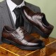 2025 Spring and Autumn New Styles Business formal men's shoes, three-joint lace-up breathable security leather shoes, men's groom's wedding shoes wholesale