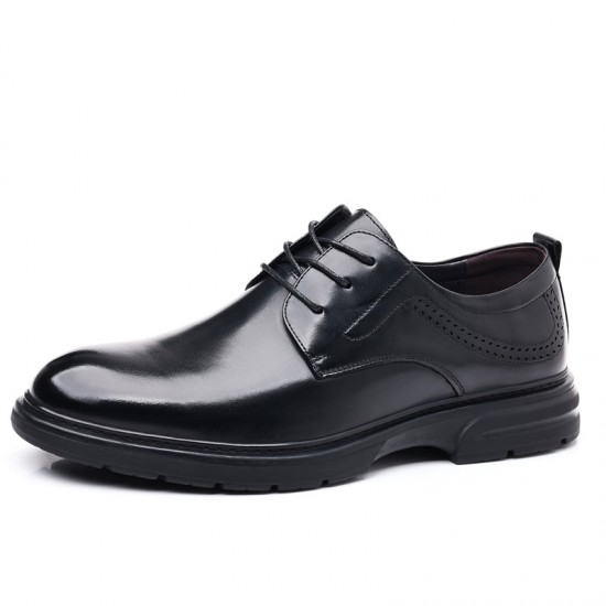 New autumn men's casual shoes, formal business and wedding shoes, factory wholesale, soft leather, soft-soled, fashionable shoes for men