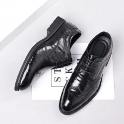 New men's casual business leather shoes, genuine leather wedding shoes, commuting, live streaming, formal, Korean-style, trendy shoes.