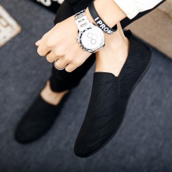Cross-border spring and summer men's moccasins, trendy Korean-style slip-on loafers, large sizes for young men