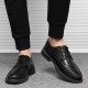 Winter casual leather shoes for men, business formal, black groom's wedding shoes, youth British pointed-toe suit shoes Winter casual leather shoes for men, business formal, black groom's wedding shoes, youth British pointed-toe suit shoes