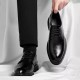 Men's leather shoes, business formal, genuine leather soft-soled, British-style thick-soled casual shoes, groom's wedding suit, cross-border foreign trade.