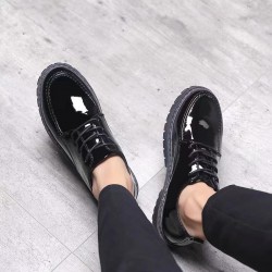 Brilliant leather casual leather shoes for men, business formal, British-style cross-border men's shoes, trendy, versatile thick-soled height-enhancing shoes