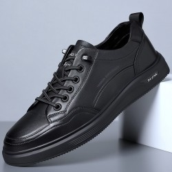 2023 Spring Top-Grain Cowhide Sneakers, Genuine Leather Men's Shoes, Live-Streaming Wholesale, Handmade Men's Slip-On Leather Shoes