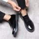 Brilliant leather casual leather shoes for men, business formal, British-style cross-border men's shoes, trendy, versatile thick-soled height-enhancing shoes