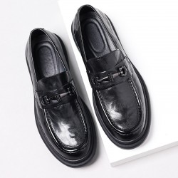 Men's leather shoes, new casual wholesale, men's leather shoes, top-grain sheepskin breathable men's trendy genuine leather Korean-style men's shoes