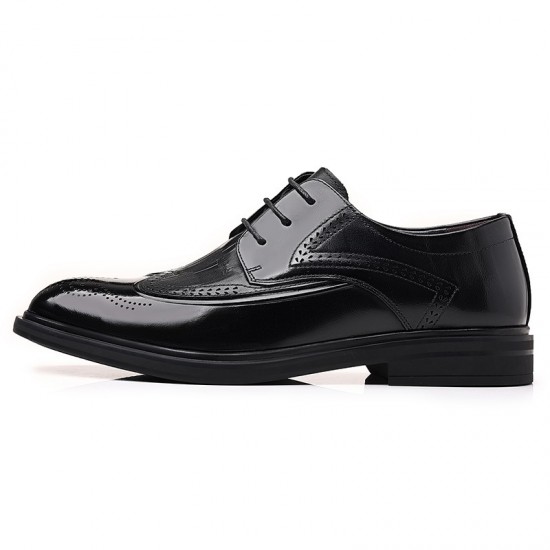 New men's formal business leather shoes, high-end lace-up derby shoes, genuine leather casual wholesale, British soft-soled men's shoes
