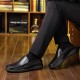 New men's leather shoes, top-grain cowhide slip-on shoes for middle-aged and elderly dads, genuine leather casual moccasins with soft soles and soft surfaces. New men's leather shoes, top-grain cowhide slip-on shoes for middle-aged and elderly dads, genuine leather casual moccasins with soft soles and soft surfaces.