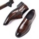 Best-selling men's leather shoes, Korean-style, trendy wedding shoes, genuine leather. Korean-style live-streaming Taobao men's top-grain cowhide slip-on shoes