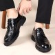 New Summer Men's Sandals, Trendy Top-Grain Cowhide Casual Business Leather Shoes, Hollow-Out Shoes, Genuine Leather for Men, British Style