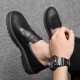 Summer British-style men's slip-on loafers, youth casual work shoes, cross-border shipping.