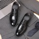 2024 autumn new men's leather shoes, top-grain cowhide, British-style, high-end business, pointed-toe wedding shoes, trendy genuine leather men's shoes
