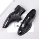 New men's casual business leather shoes, genuine leather wedding shoes, commuting, live streaming, formal, Korean-style, trendy shoes.