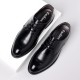 Men's business formal leather shoes, genuine leather soft-soled, pointed-toed, British casual shoes, groom's suit wedding shoes, cross-border trade.