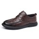 New business formal men's leather shoes, genuine leather casual wholesale men's shoes, soft leather, trendy, non-slip, breathable shoes for men.