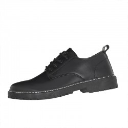 Young men's leather shoes, British black, casual business and formal, large-toe, Korean-style waterproof Martin shoes for work, cross-border delivery