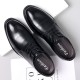 Black men's business formal leather shoes, genuine leather soft sole, British-style cowhide casual leather shoes for cross-border trade.